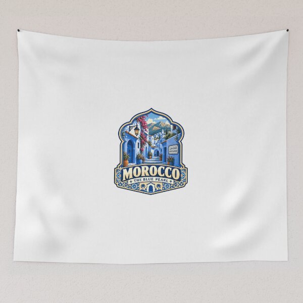 Item preview, Morocco The Blue Pearl Chefchaouen Travel Destination designed and sold by JonesFlora2025.
