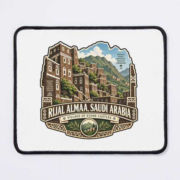Item preview, Rijal Almaa, Saudi Arabia Village Of Stone Castles Heritage Traveler designed and sold by Simsimah26Parks.