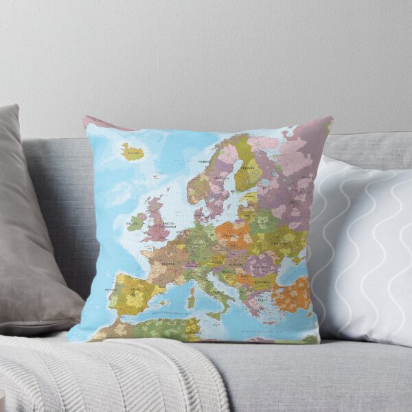 Item preview, Detailed Political Map of Europe – Cities, Countries & Geography designed and sold by DigiDesigns702.