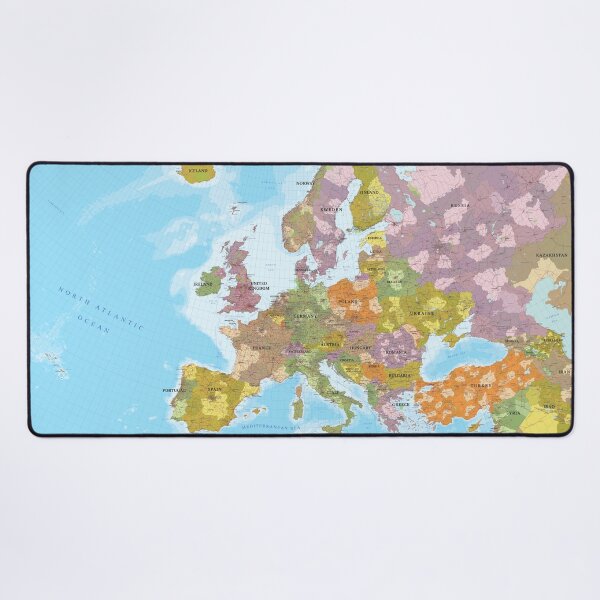 Item preview, Detailed Political Map of Europe – Cities, Countries & Geography designed and sold by DigiDesigns702.