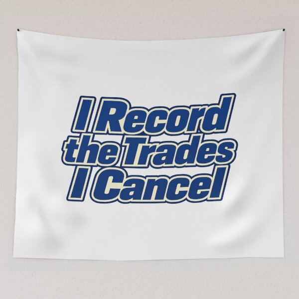 Item preview, I Record the Trades I Cancel Trading Lettering designed and sold by Bikivuno.