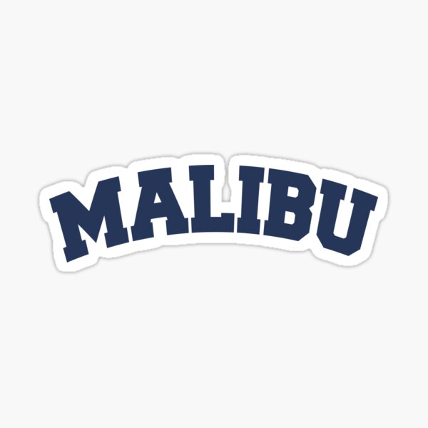 Malibu Sticker