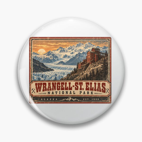 Item preview, Wrangell-St. Elias National Park Alaska Est. 1980 Travel Visitor Souvenir designed and sold by Simsimah26Parks.