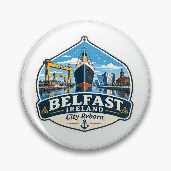 Item preview, Belfast Ireland City Reborn Northern Irish Travel Souvenir Titanic Landmark designed and sold by Simsimah26Parks.