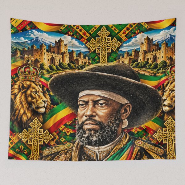 Item preview, Ethiopia, king Minilik  designed and sold by Abelfashion.