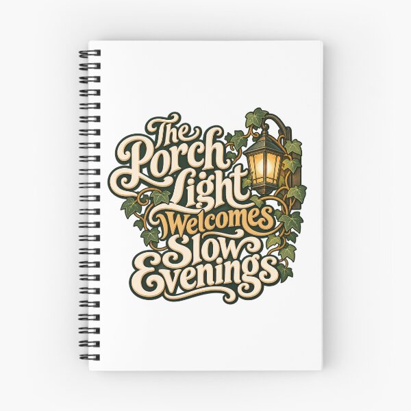 Item preview, Porch Light Welcomes Slow Evenings Lantern Art designed and sold by Bikivuno.