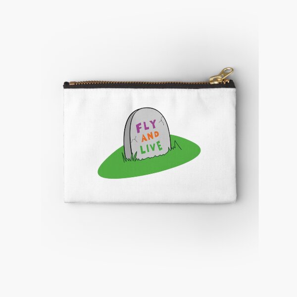 Item preview, Gravestone with the phrase "Fly and Live" designed and sold by abichuelaart.