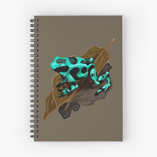 Item preview, Green and Black Arrow Costa Rica Frog in dry leaves designed and sold by Konopikyu.