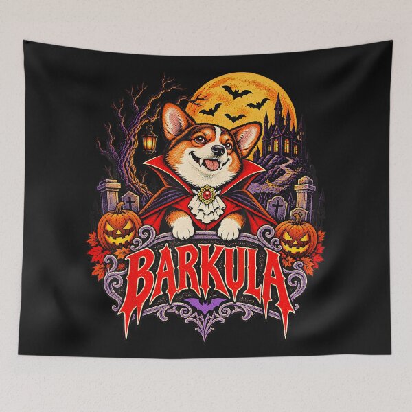 Item preview, Barkula Corgi Dog Vampire Halloween Costume designed and sold by smithdosRO.