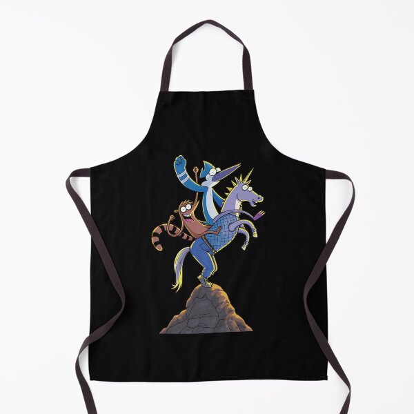 Item preview, Mordecai and Rigby riding a unicorn designed and sold by YChangShop.
