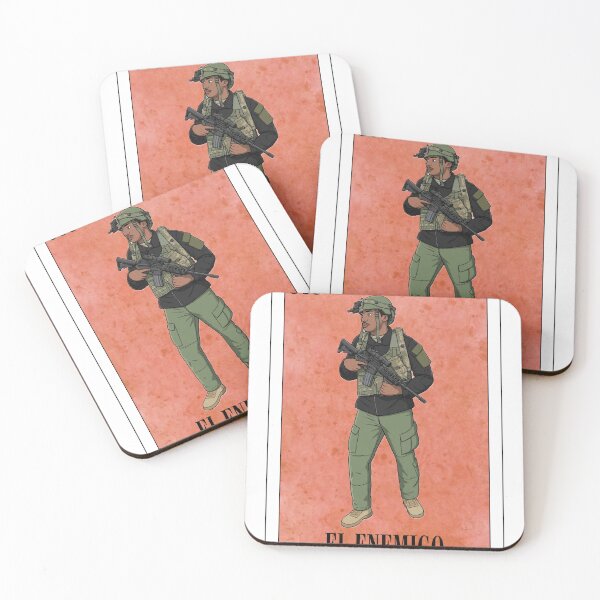 Item preview, El Enemigo | Lotería Card OPFOR Soldier Design designed and sold by Aztlán Grunts Co..