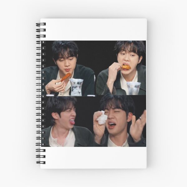 Item preview, BTS MEME - Jin Eating a Spicy Wing / BTS Funny / BTS Meme / BTS Merch / Jin Funny Face / BTS Funny Moments / Seokjin Merch designed and sold by TeenLake.