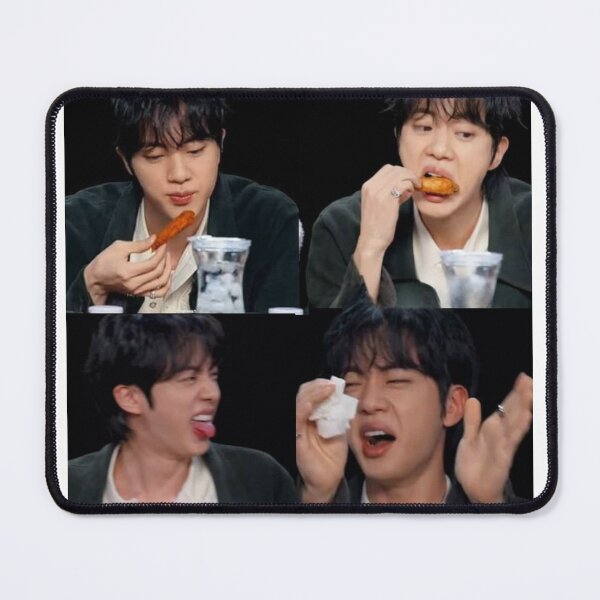 Item preview, BTS MEME - Jin Eating a Spicy Wing / BTS Funny / BTS Meme / BTS Merch / Jin Funny Face / BTS Funny Moments / Seokjin Merch designed and sold by TeenLake.