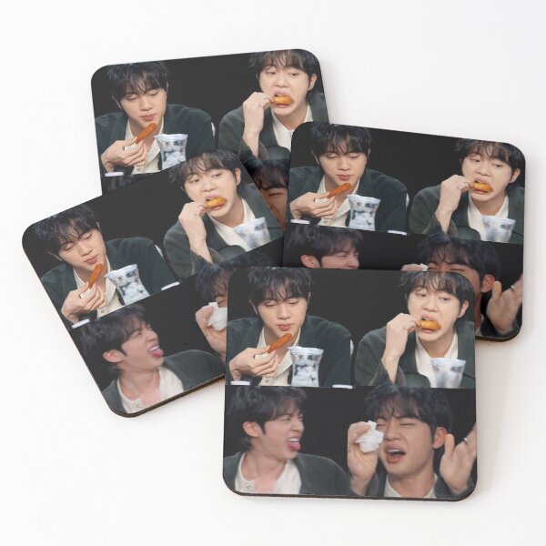 Item preview, BTS MEME - Jin Eating a Spicy Wing / BTS Funny / BTS Meme / BTS Merch / Jin Funny Face / BTS Funny Moments / Seokjin Merch designed and sold by TeenLake.