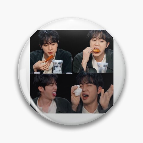 Artikelvorschau, BTS-Meme – Jin isst einen scharfen Chicken Wing / Lustige BTS-Momente / BTS-Meme / BTS-Merchandise / Jins lustiges Gesicht / Lustige BTS-Momente / Seokjin-Merchandise entworfen und verkauft von TeenLake.