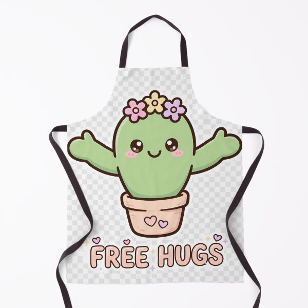 Item preview, Free Hugs - Funny Kawaii Cactus Ironic Gift designed and sold by Visual Dept..