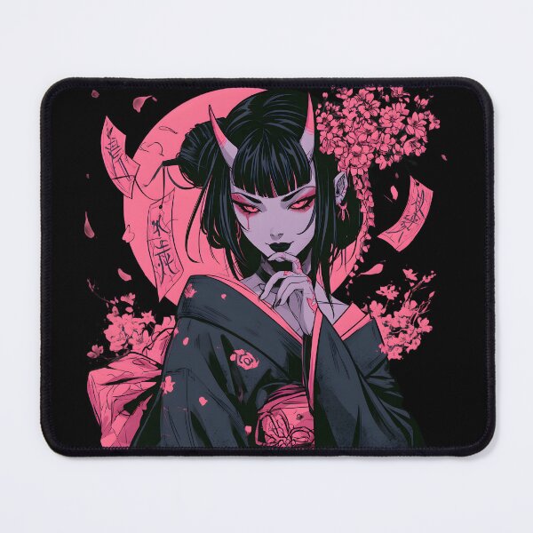 Item preview, Mystical Japanese Yokai Girl, Oni Girl designed and sold by NovaBlossomCo.