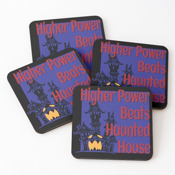 Item preview, Higher Power Beats Haunted House Sober Halloween Design designed and sold by ApexDesigners.