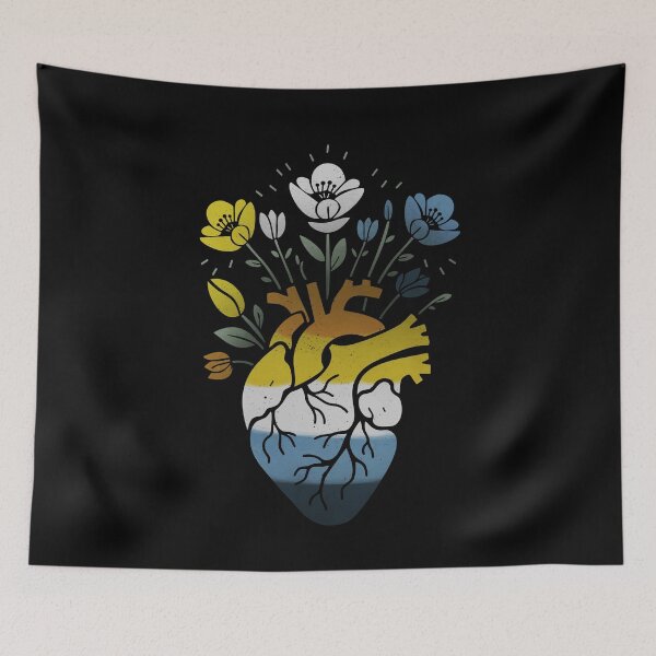 Artikelvorschau, Aroace Floral Heart LGBT Asexual Aromantic Pride Flag entworfen und verkauft von Clara Hollins.