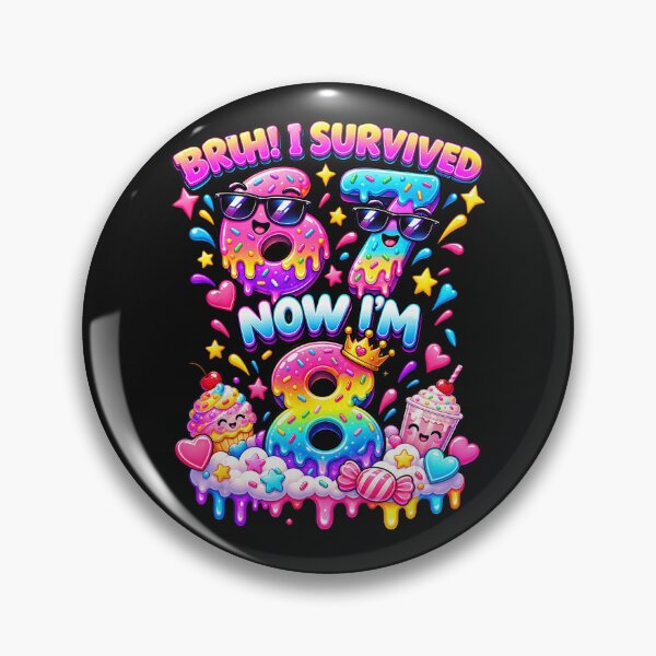 Item preview, Bruh! I Survived 7 Now I'm 8 Eighth Birthday Child designed and sold by smithdosRO.