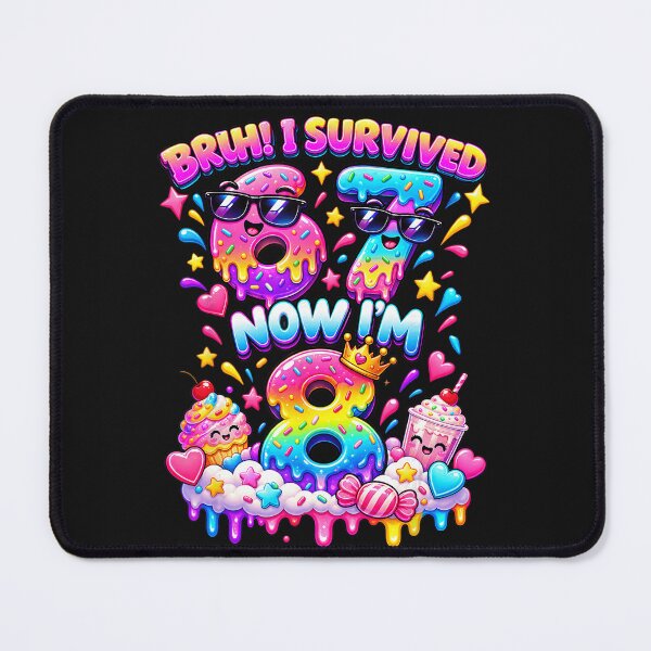 Item preview, Bruh! I Survived 7 Now I'm 8 Eighth Birthday Child designed and sold by smithdosRO.