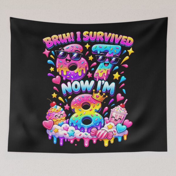 Item preview, Bruh! I Survived 7 Now I'm 8 Eighth Birthday Child designed and sold by smithdosRO.