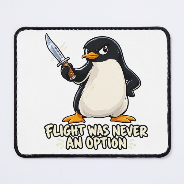Item preview, Flight Was Never an Option Funny Penguin designed and sold by skyartdesign.