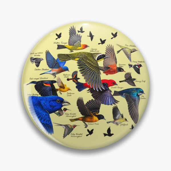Artikelvorschau, Vogelzug – Vintage-Grafik – Natur und Tierwelt entworfen und verkauft von Nature Explore Game.