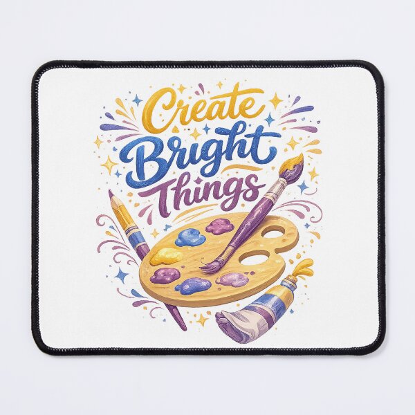 Item preview, Create Bright Things Artist Quote Colorful Paint Palette Creative Art Design designed and sold by inkoutninja.
