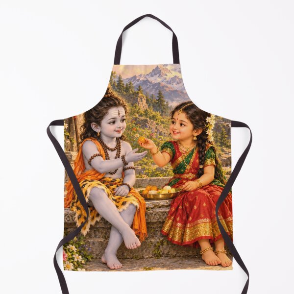 Item preview, Bala Shiva and Bala Parvati Sharing Sweets at Mount Kailash designed and sold by Homyar.