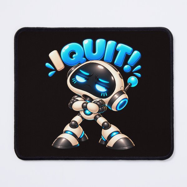 Item preview, I Quit! – Funny Sarcastic Robot Work Humor designed and sold by HO•Designs.