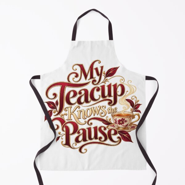 Item preview, My Teacup Knows the Pause Decorative Tea Art designed and sold by Bikivuno.