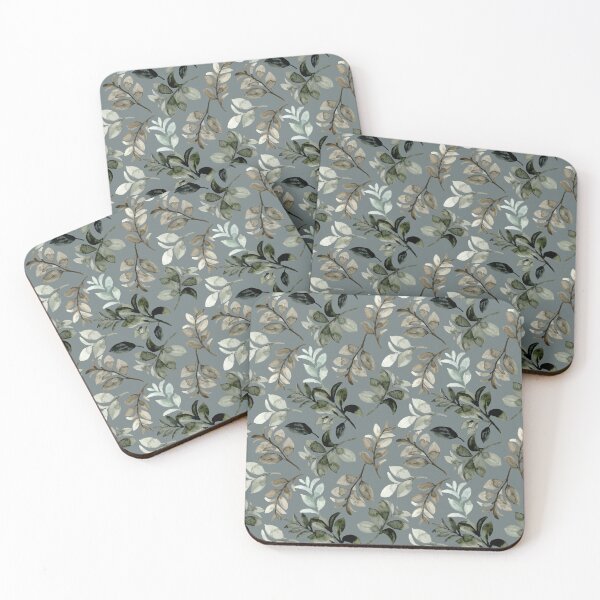 Item preview, Sage Dust Background Eucalyptus and Botanical Leaves Seamless Pattern designed and sold by ​Jyoti Digital Artist.