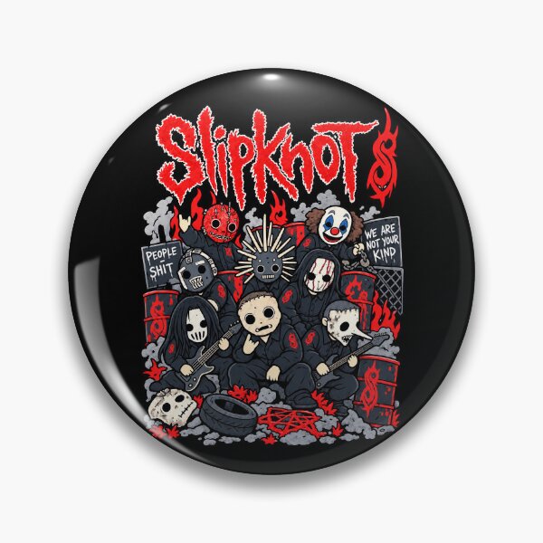 Item preview, Slipknot Cute Chibi Heavy Metal Band Masked Members designed and sold by turanco.