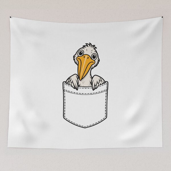 Item preview, pelican on a pocket designed and sold by The  Knick Knack Nook.