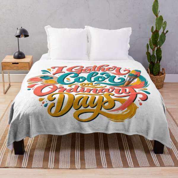 Item preview, I Gather Color on Ordinary Days Artist Saying designed and sold by Bikivuno.