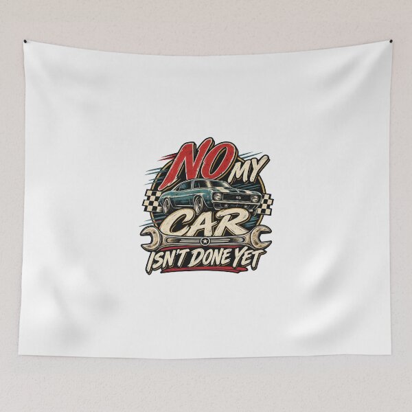 Item preview, No My Car Isn’t Done Yet Shirt – Funny Car Guy Mechanic Quote Tee designed and sold by teesvira.