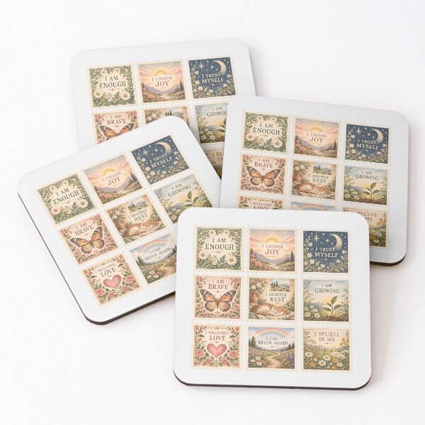 Item preview, Positive Affirmation Stamp designed and sold by naragonkanok.