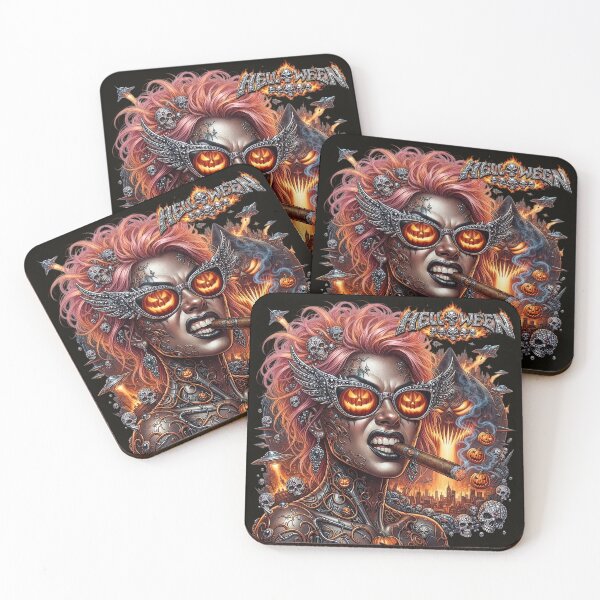 Item preview, Halloween Cyborg Woman Pumpkin Sunglasses Cigar designed and sold by Voodoo Store Paranormal Collections.