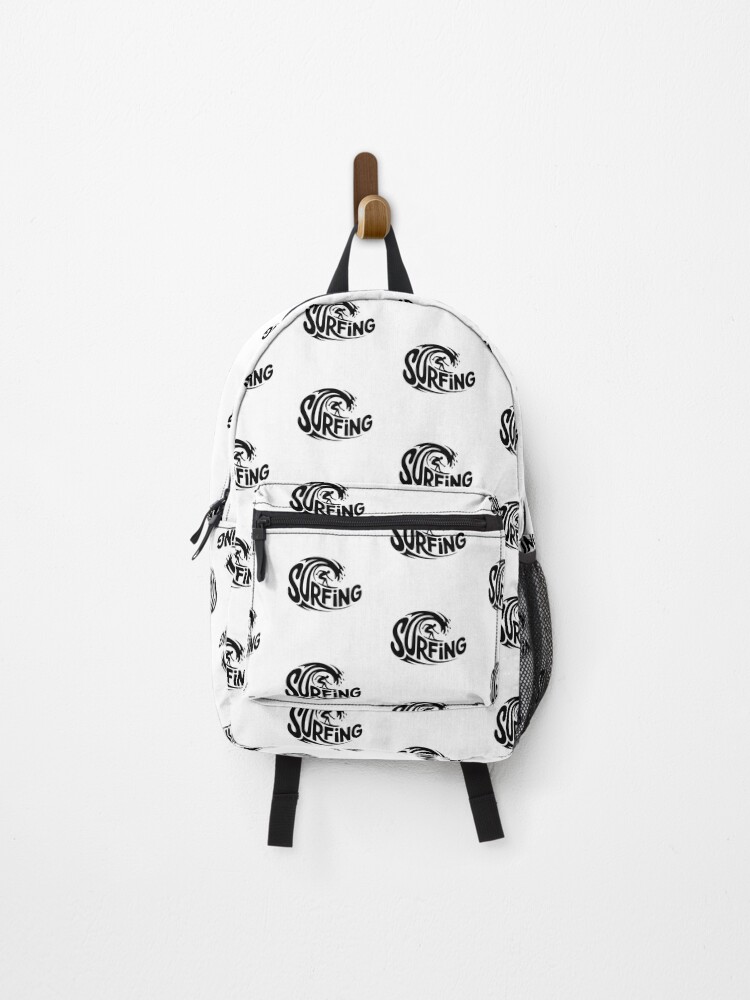 Thumbnail 1 of 3, Backpack, Surfing – Bold Wave Script Logo Design designed and sold by LoFizzy.