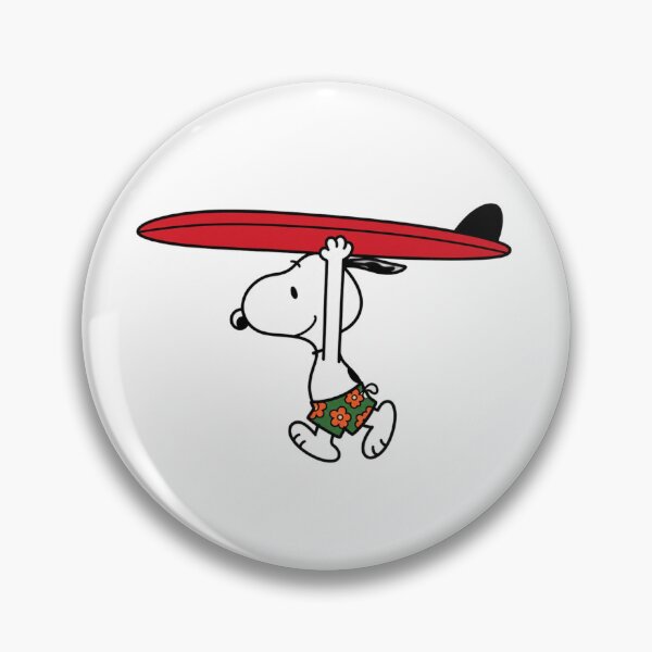 Item preview, Snoopy Surfing Red Surfboard designed and sold by wingoo22.