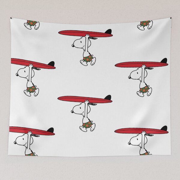 Item preview, Snoopy Surfing Red Surfboard designed and sold by wingoo22.