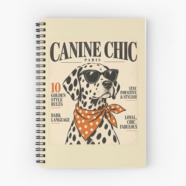 Item preview, Canine Chic Paris Dalmatian Sunglasses Bandana Magazine Tee designed and sold by Yellowriversss.