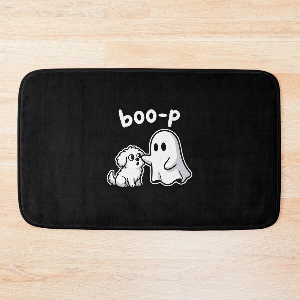 Item preview, Cute Ghost Booping Fluffy Puppy Nose Halloween Dog Lover Minimalist Cartoon designed and sold by Zizo-DR44.