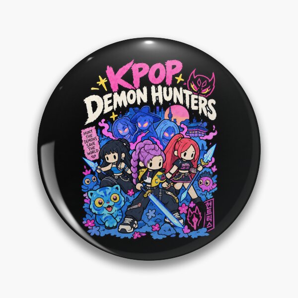 Item preview, KPop Demon Hunters Huntrix Cute Chibi Anime Girl Band designed and sold by turanco.