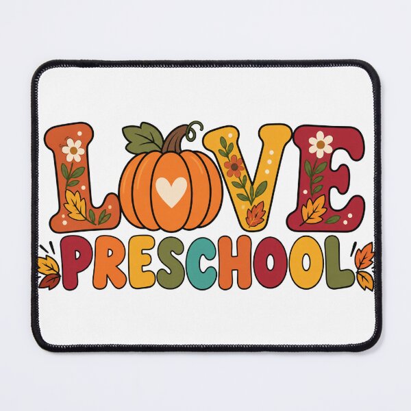 Item preview, Love Preschool Autumn Pumpkins and Flowers designed and sold by skyartdesign.