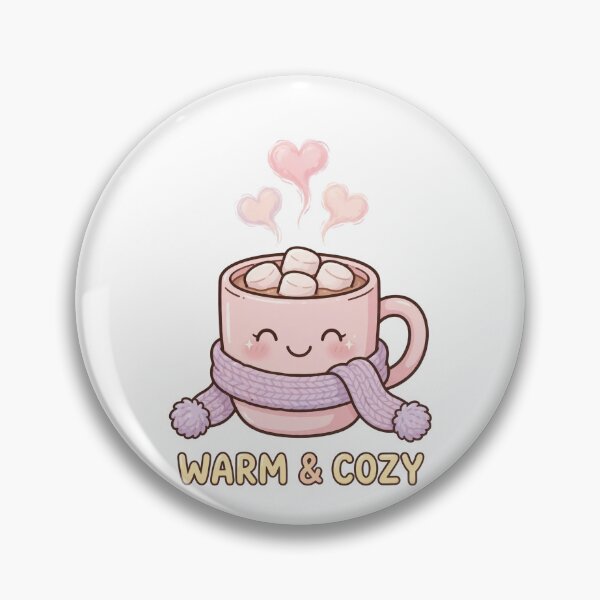 Item preview, Warm & Cozy - Kawaii Hot Cocoa Mug designed and sold by Visual Dept..