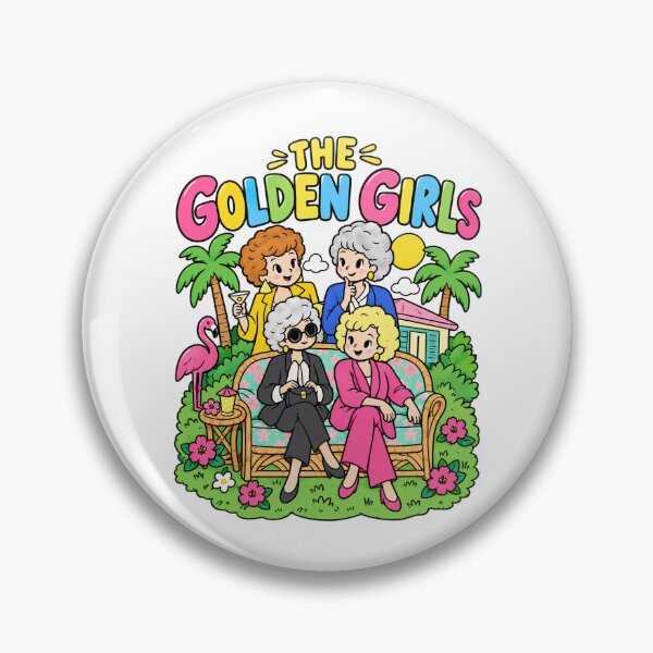 Item preview, The Golden Girls Cute Chibi Miami Beach Squad designed and sold by turanco.