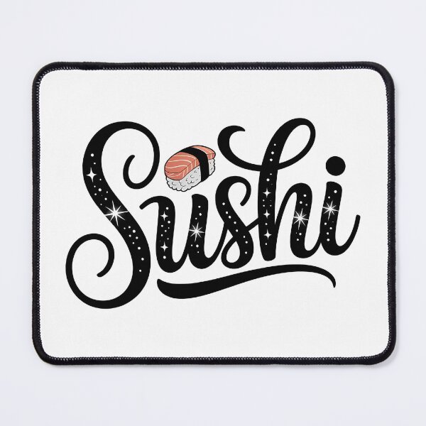 Item preview, Sushi – Celestial Script Lettering With Nigiri Design designed and sold by LoFizzy.