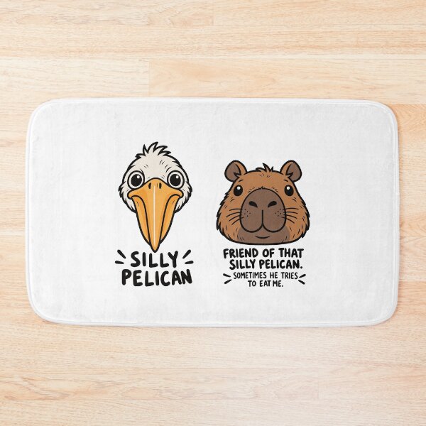 Item preview, Pelican x capybara friends designed and sold by The  Knick Knack Nook.